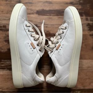 Ecco Women’s White Leather Sneakers 8